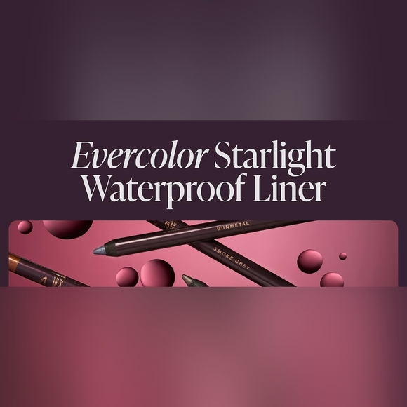 New Black Eyeliner Evercolor Starlight Waterproof Liner Mally Midnight Black - Picture 8 of 8